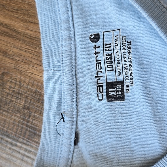 NWOTs Carhartt Womens Light Blue Graphic Tee Size XL - Picture 5 of 5